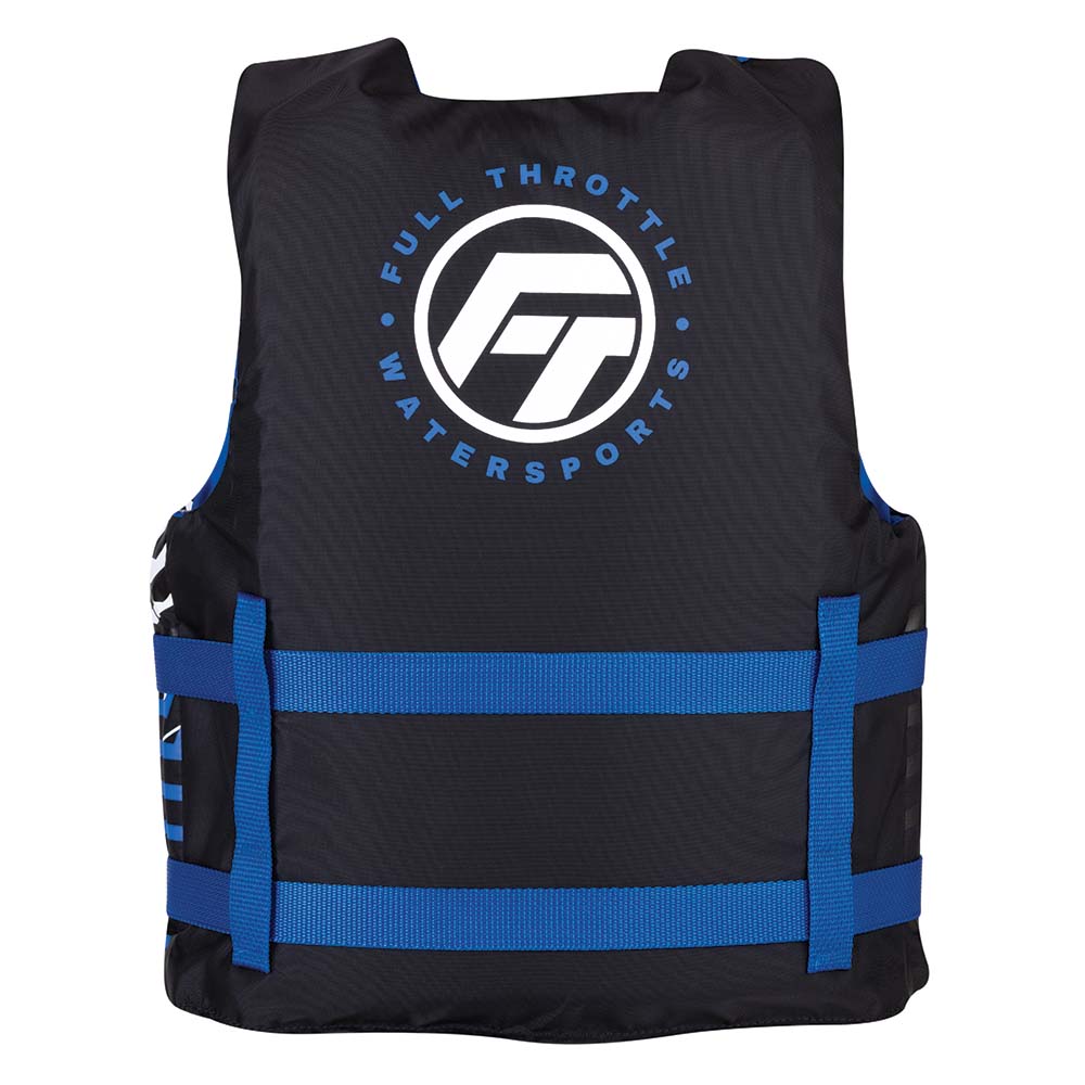 Full Throttle Youth Nylon Life Jacket - Blue/Black - Get Tight Gear