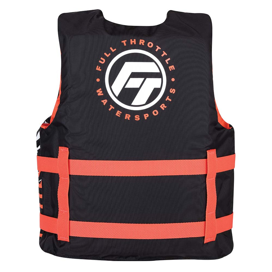 Full Throttle Youth Nylon Life Jacket - Pink/Black - Get Tight Gear