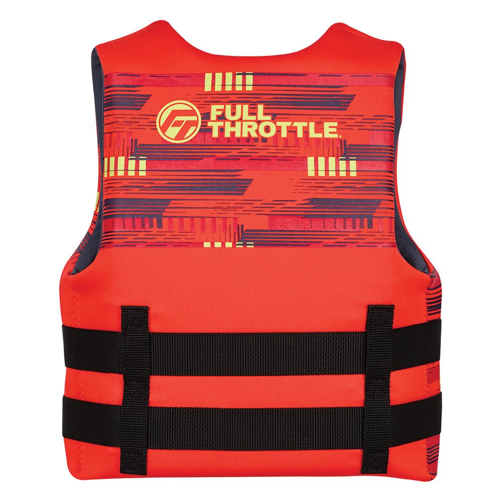 Full Throttle Youth Rapid - Dry Life Jacket - Red - Get Tight Gear
