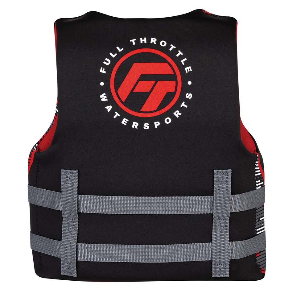 Full Throttle Youth Rapid - Dry Life Jacket - Red/Black - Get Tight Gear