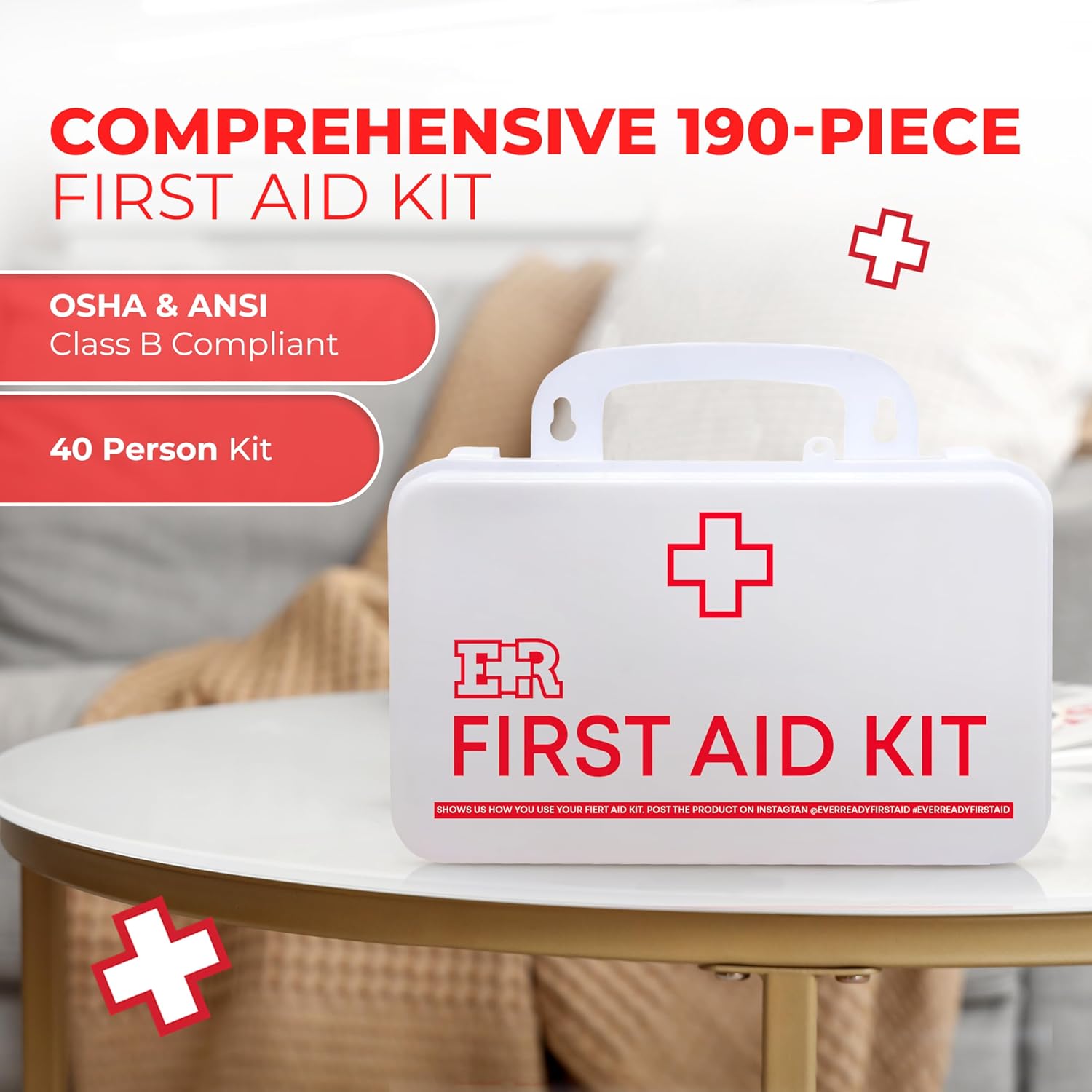 Fully Stocked First Aid Kit - ANSI Class B - Get Tight Gear