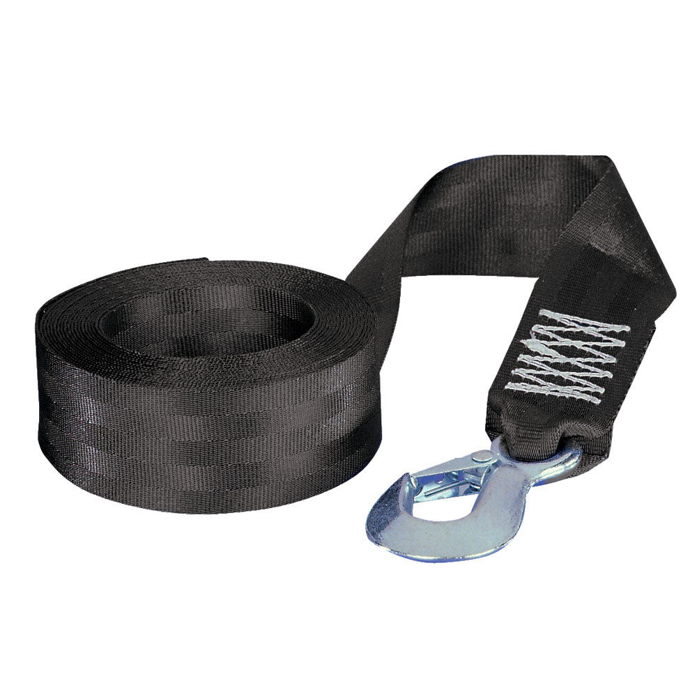 Fulton 2" x 12' Winch Strap w/Hook - 1,800lbs Max Load - Get Tight Gear