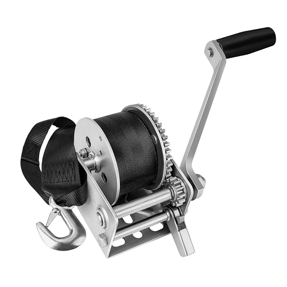 Fulton 900lb Single Speed Winch w/12' Strap f/Personal Watercraft - Get Tight Gear