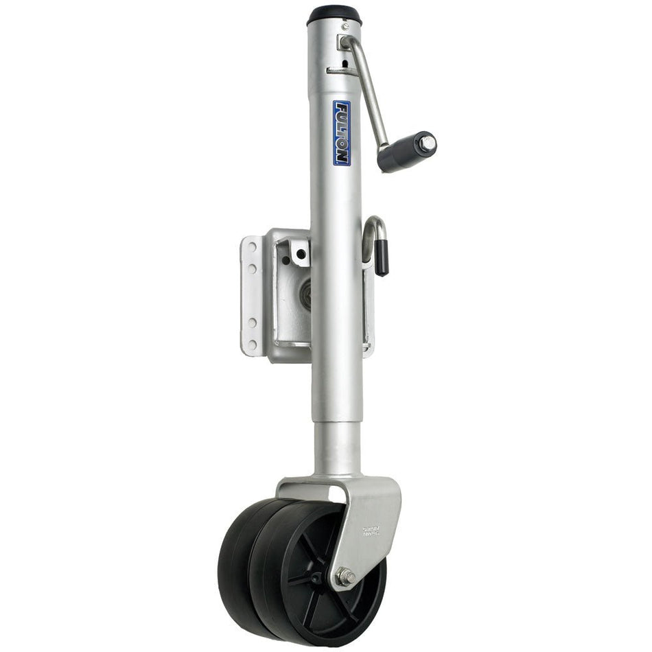 Fulton Dual Wheel 1,500 lbs. Bolt - Thru Swivel Jack - Get Tight Gear