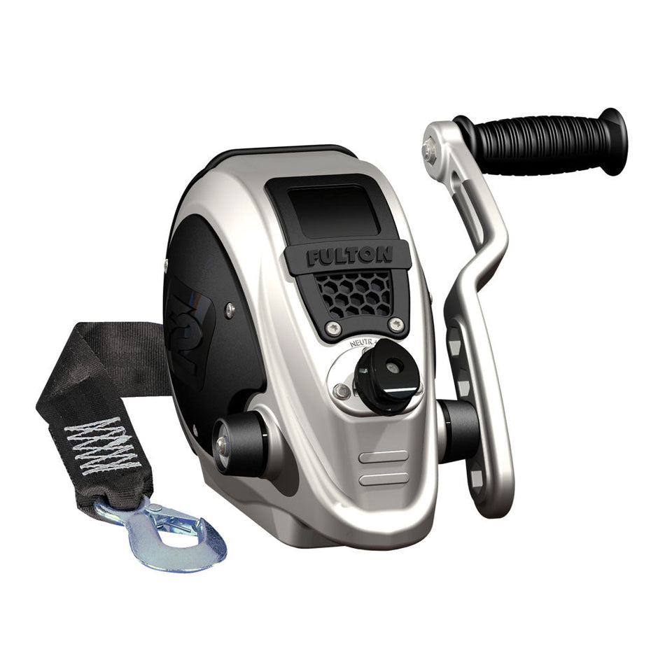 Fulton F2 Trailer Winch 2,000 lbs. w/Strap - Get Tight Gear