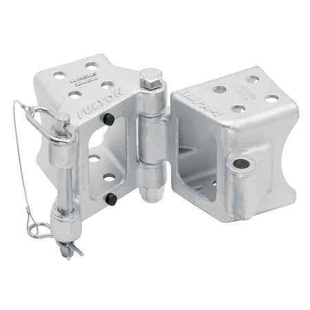 Fulton Fold - Away Bolt - On Hinge Kit 3" x 5" Trailer Beam, Rating 9,000 lbs., 48" Pivot, Z - Max 600 Zinc Finish - Get Tight Gear