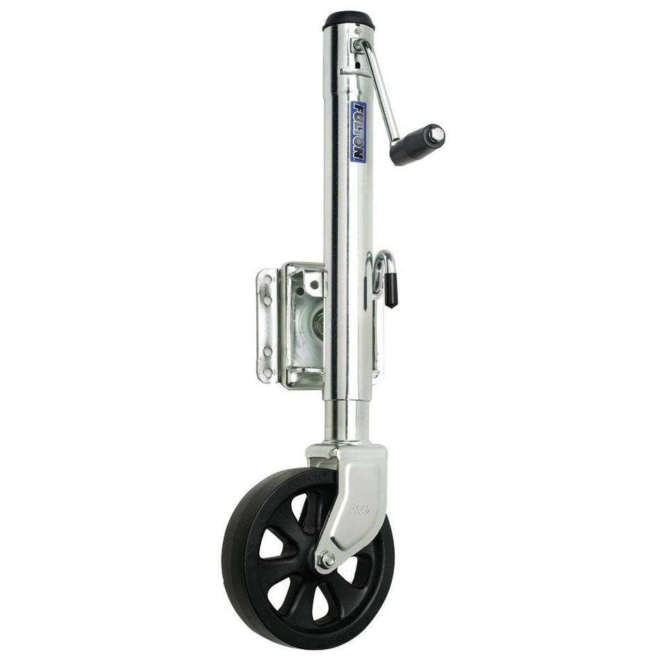 Fulton Single Wheel 1,500 lbs. Bolt - Thru Swivel Jack - Get Tight Gear