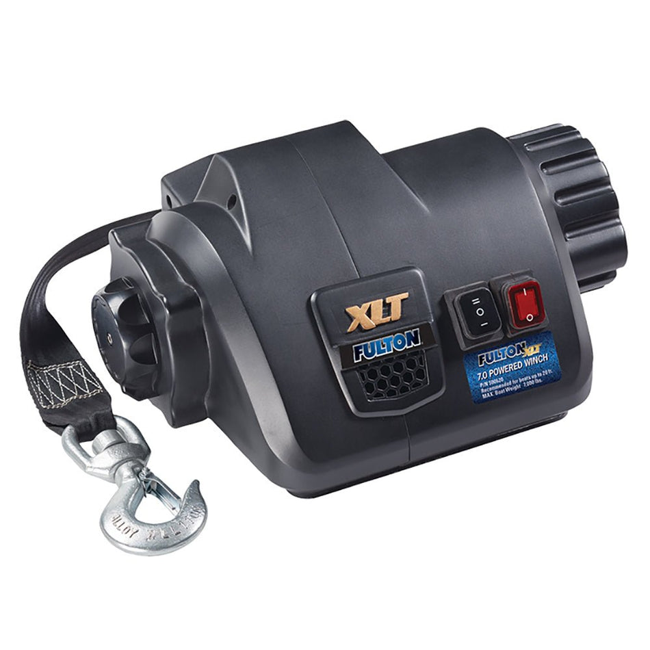 Fulton XLT 7.0 Powered Marine Winch w/Remote f/Boats up to 20' - Get Tight Gear
