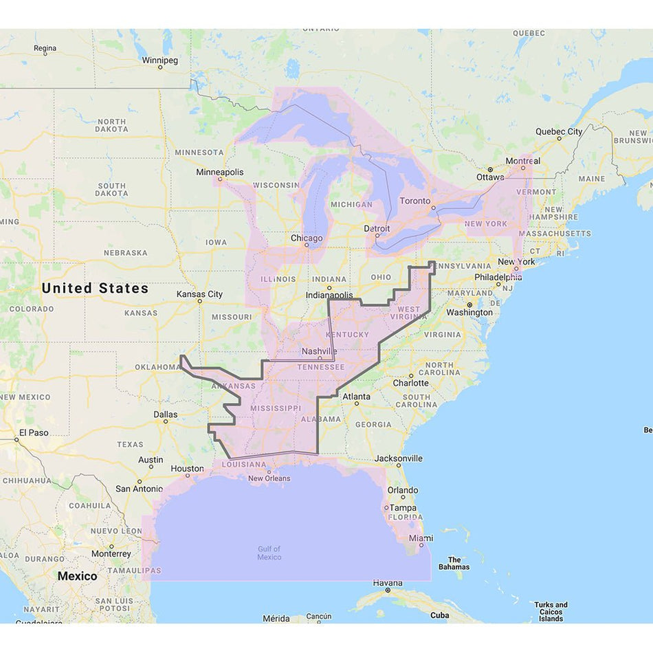 Furuno Gulf of Mexico, Great Lakes & Rivers - Vector Chart & Standard Resolution Satellite Photos f/Part of the Great Lakes - Unlock Code - Get Tight Gear