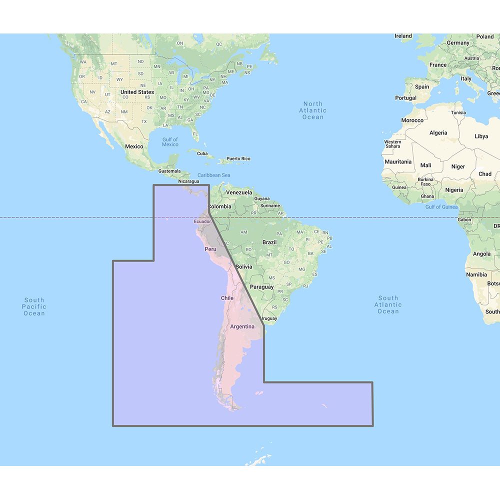 Furuno South America West Coast - Costa Rica to Chile to Falklands Vector Charts - Unlock Code - Get Tight Gear