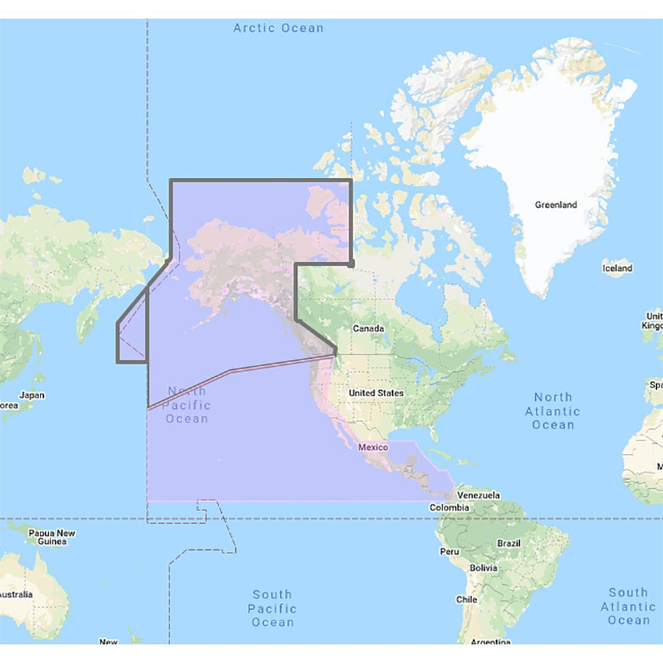 Furuno US & Canada Pacific Coast, Hawaii, Alaska, Mexico to Panama - C - MAP Mega Wide Chart - Unlock Code - Get Tight Gear