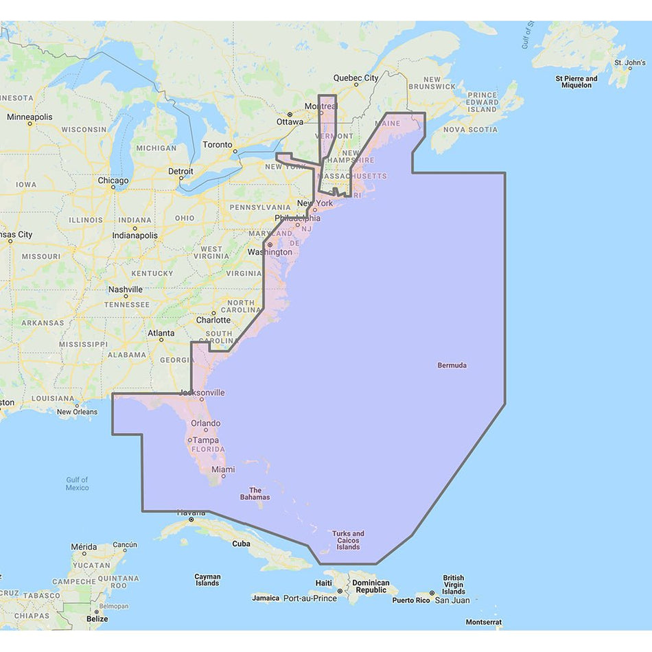 Furuno U.S. East Coast, Bahamas & Bermuda - Vector Charts & Standard Resolution Satellite Photos f/Bahamas - Unlock Code - Get Tight Gear