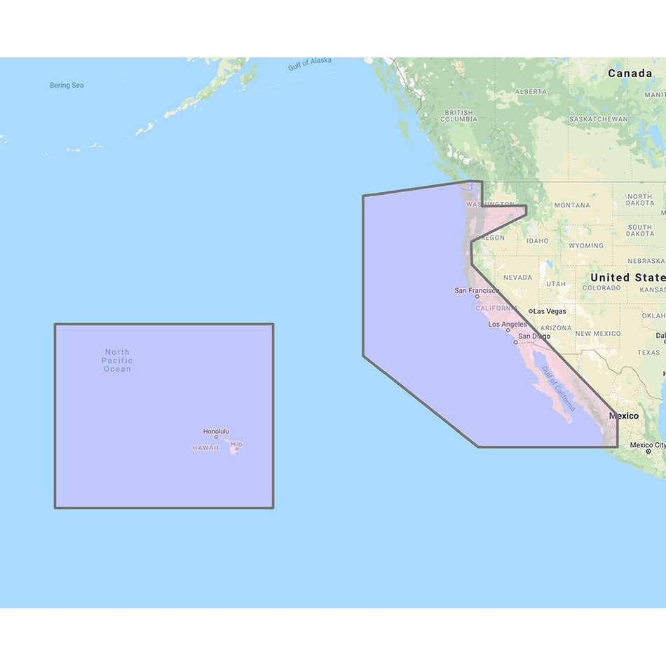 Furuno U.S. West Coast, Hawaii & Baja Mexico - Vector Chart, Standard Resolution Satellite Photos f/Baja Mexico - Unlock Code - Get Tight Gear