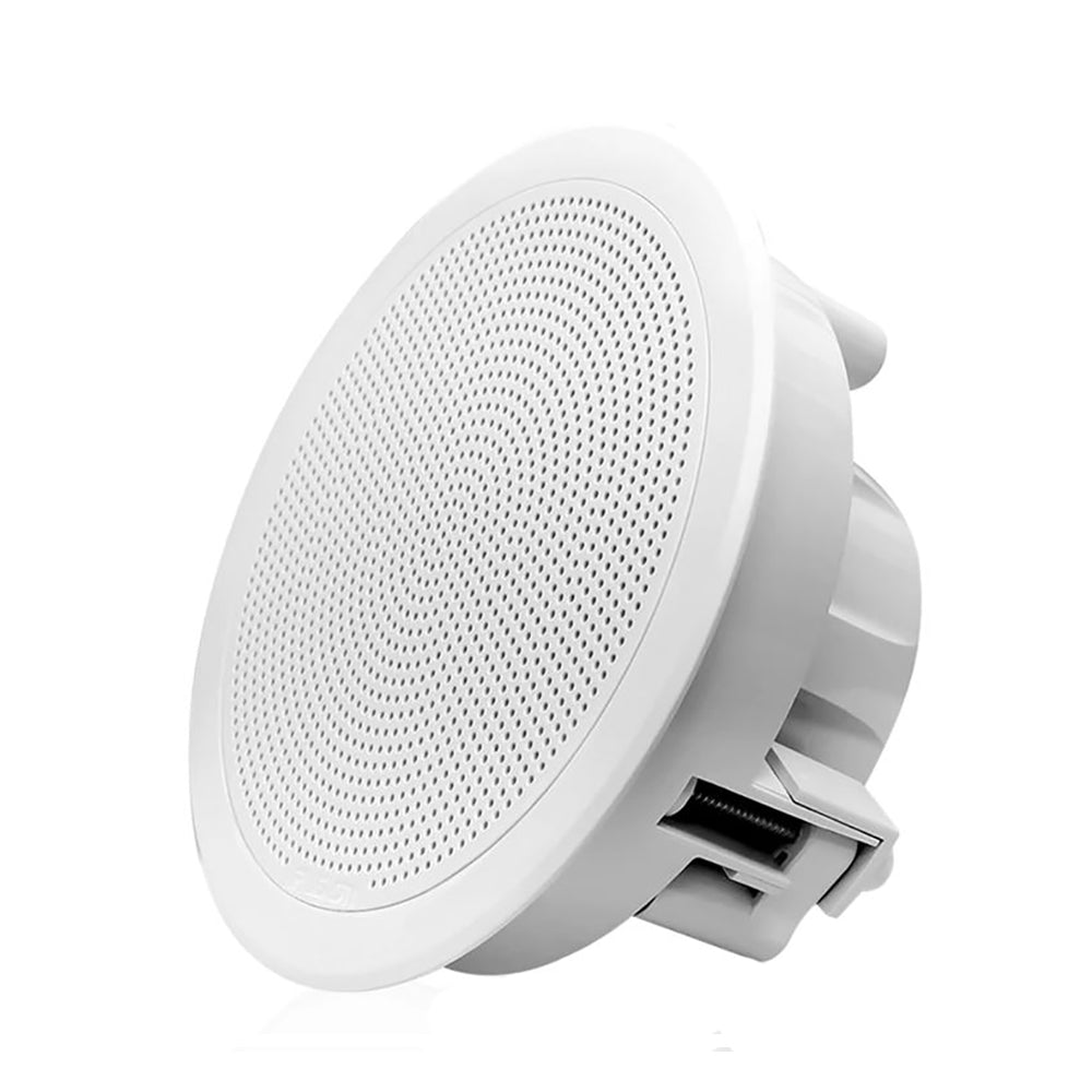 Fusion FM - F65RW FM Series 6.5" Flush Mount Round Marine Speakers - White Grill - 120W - Get Tight Gear