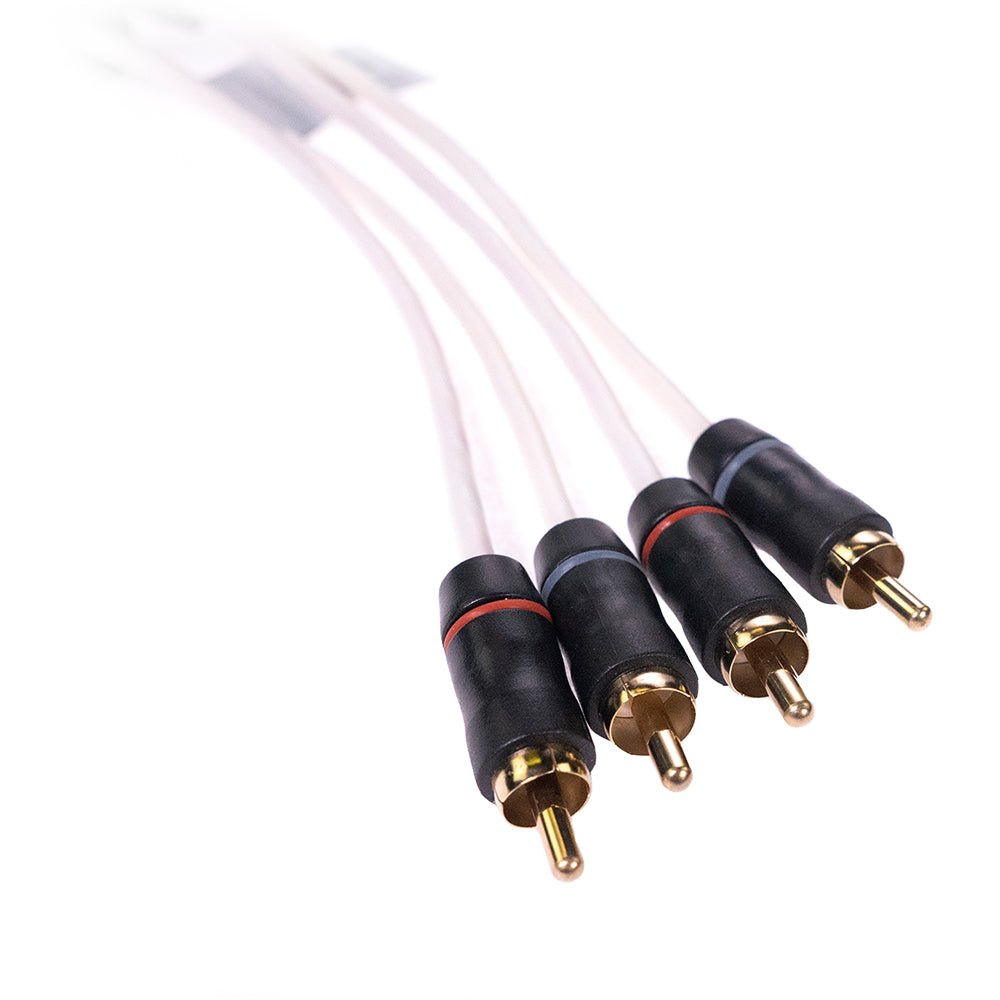 Fusion Performance RCA Cable - 4 Channel - 25' - Get Tight Gear