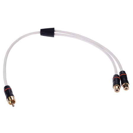 Fusion Performance RCA Cable Splitter - 1 Male to 2 Female - .9' - Get Tight Gear