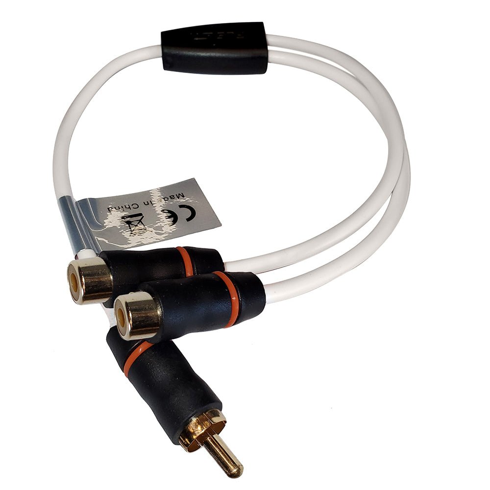 Fusion RCA Cable Splitter - 1 Male to 2 Female - 1' - Get Tight Gear