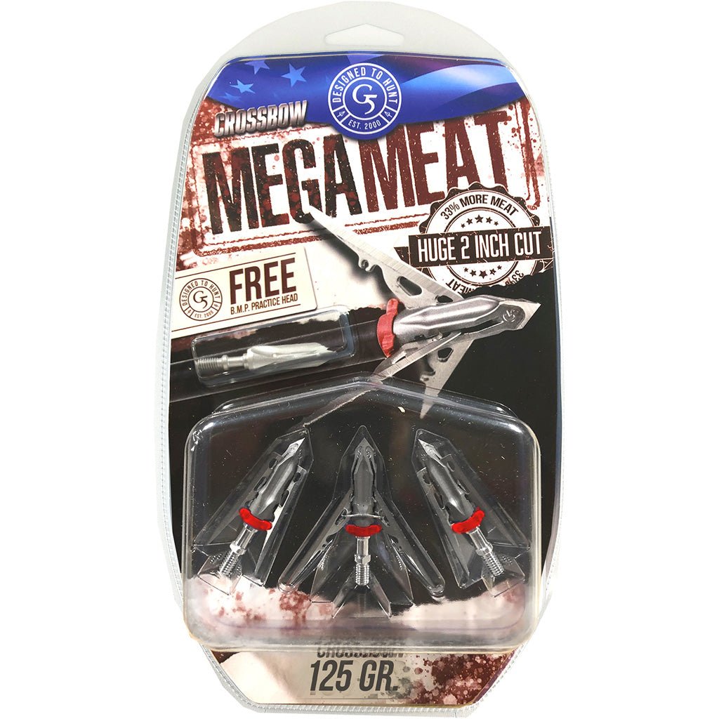 G5 Mega Meat Crossbow Broadheads 125 gr. 3 pk. - Get Tight Gear