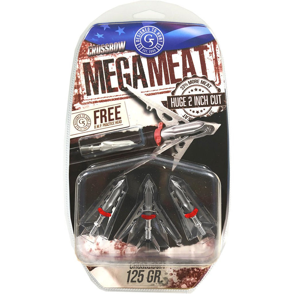 G5 Mega Meat Crossbow Broadheads 125 gr. 3 pk. - Get Tight Gear