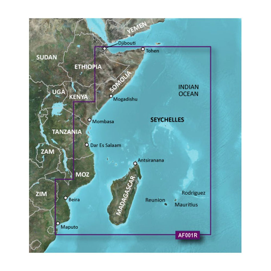Garmin BlueChart g3 HD - HXAF001R - Eastern Africa - microSD/SD - Get Tight Gear