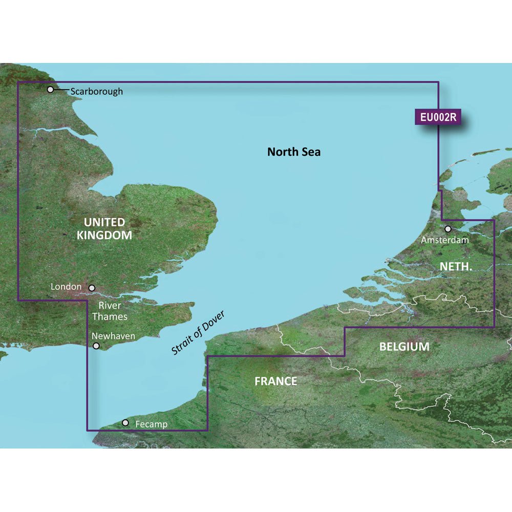 Garmin BlueChart g3 HD - HXEU002R - Dover to Amsterdam & England Southeast - microSD/SD - Get Tight Gear