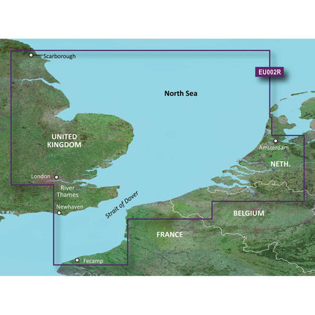 Garmin BlueChart g3 HD - HXEU002R - Dover to Amsterdam & England Southeast - microSD/SD - Get Tight Gear