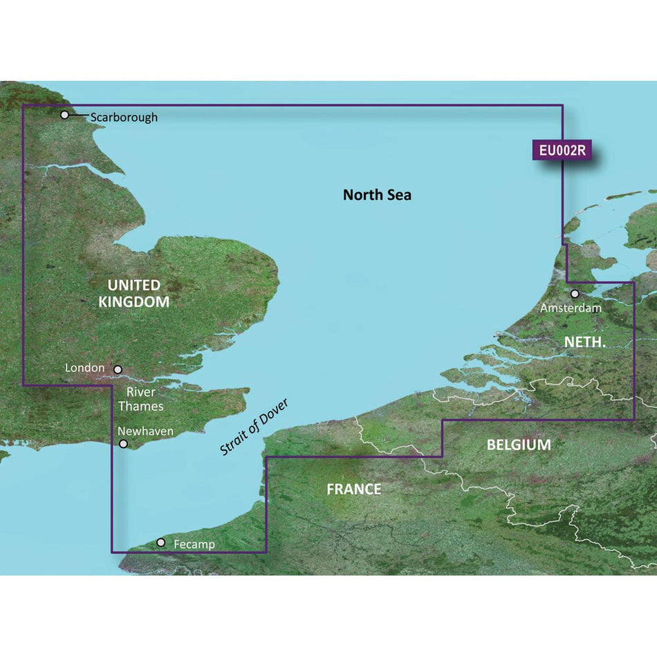 Garmin BlueChart g3 HD - HXEU002R - Dover to Amsterdam & England Southeast - microSD/SD - Get Tight Gear