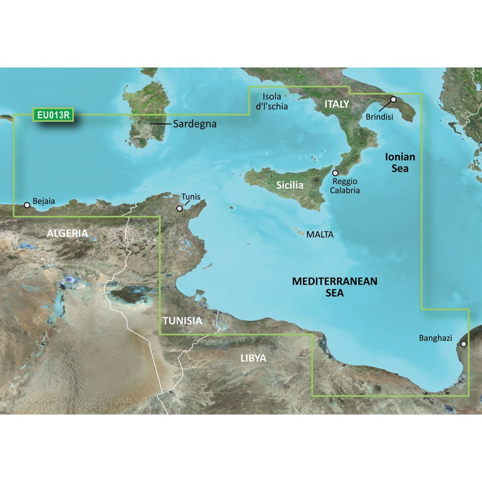 Garmin BlueChart g3 HD - HXEU013R - Italy Southwest & Tunisia - microSD/SD - Get Tight Gear