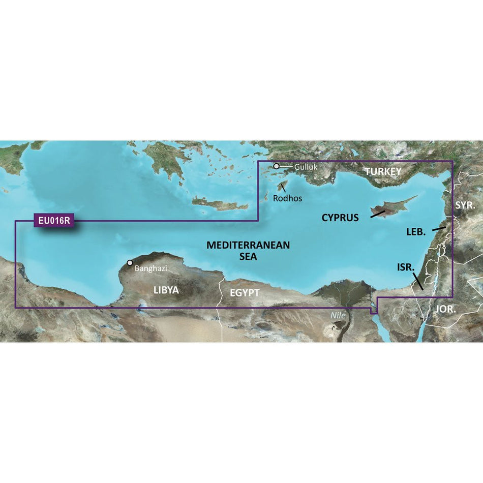 Garmin BlueChart g3 HD - HXEU016R - Mediterranean Southeast - microSD/SD - Get Tight Gear