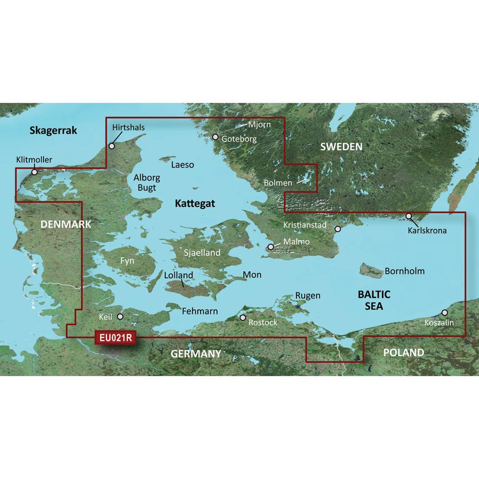 Garmin BlueChart g3 HD - HXEU021R - Denmark East & Sweden Southeast - microSD/SD - Get Tight Gear