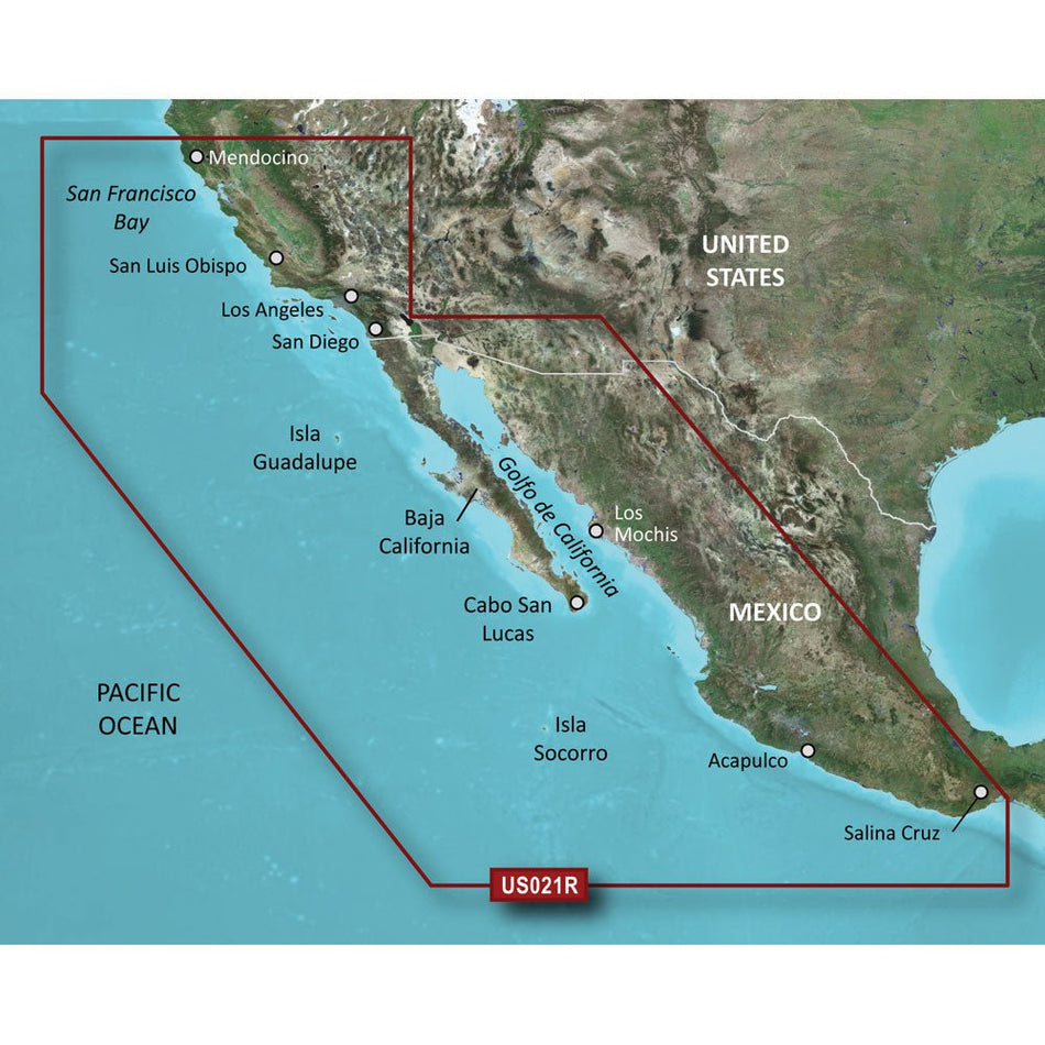 Garmin BlueChart g3 HD - HXUS021R - California - Mexico - microSD/SD - Get Tight Gear