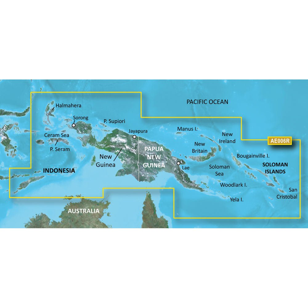 Garmin BlueChart g3 Vision HD - VAE006R - Timor Leste/New Guinea - microSD/SD - Get Tight Gear