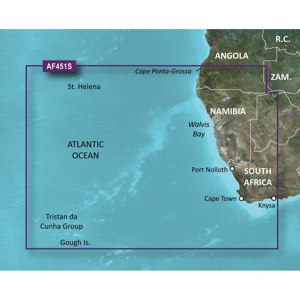 Garmin BlueChart g3 Vision HD - VAF451S - Namibia - Knysna, SA - microSD/SD - Get Tight Gear