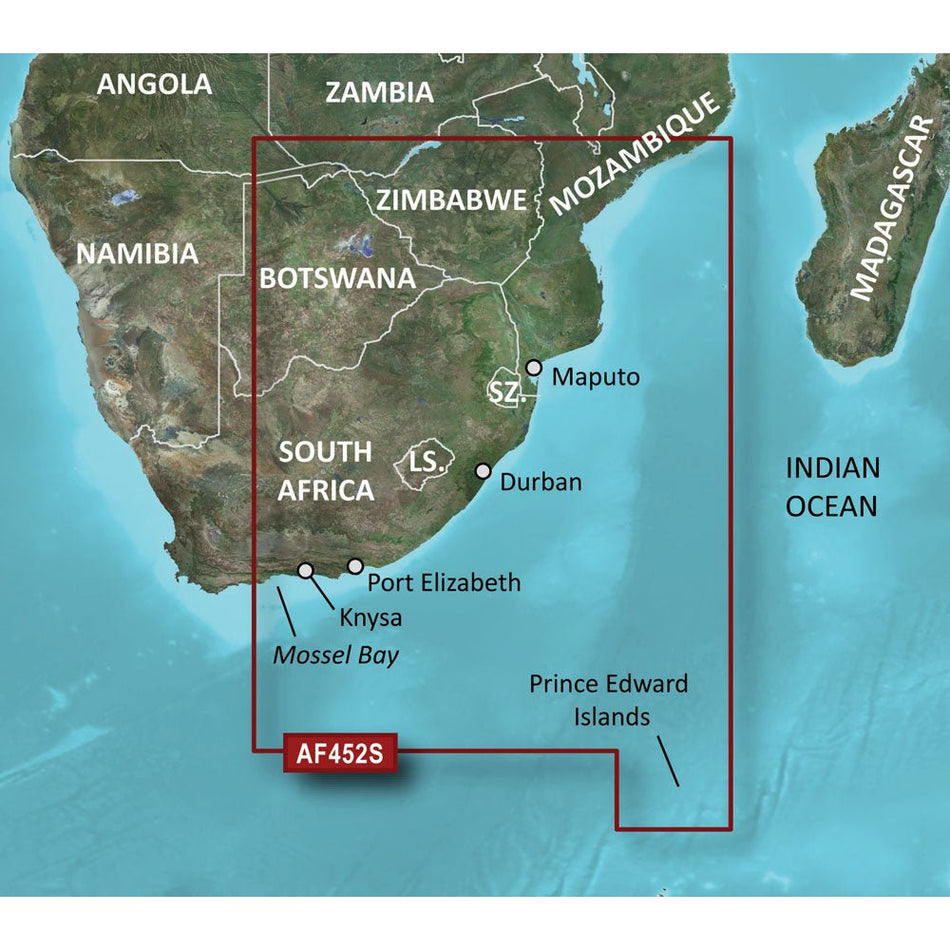 Garmin BlueChart g3 Vision HD - VAF452S - Knysna, SA to Beira, MZ - microSD/SD - Get Tight Gear
