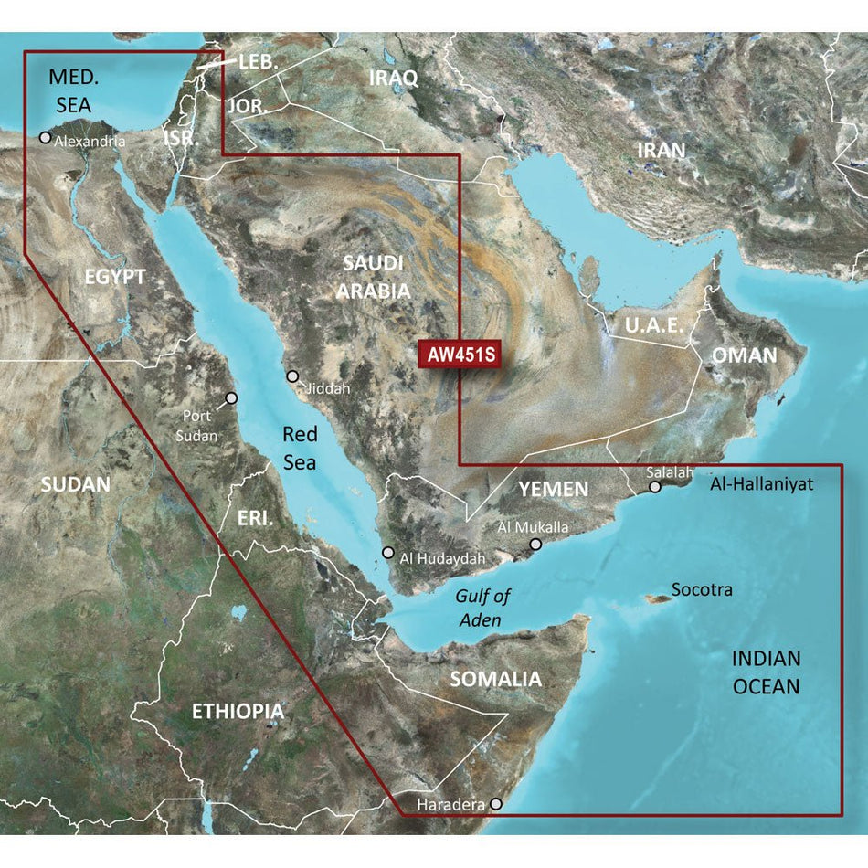 Garmin BlueChart g3 Vision HD - VAW451S - Red Sea - microSD/SD - Get Tight Gear