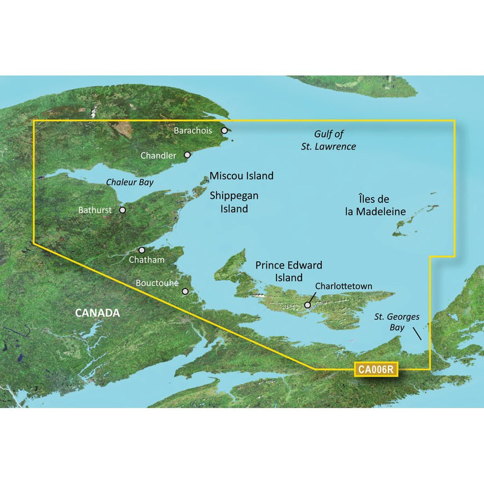 Garmin BlueChart g3 Vision HD - VCA006R - P.E.I. to Chaleur Bay - SD Card - Get Tight Gear