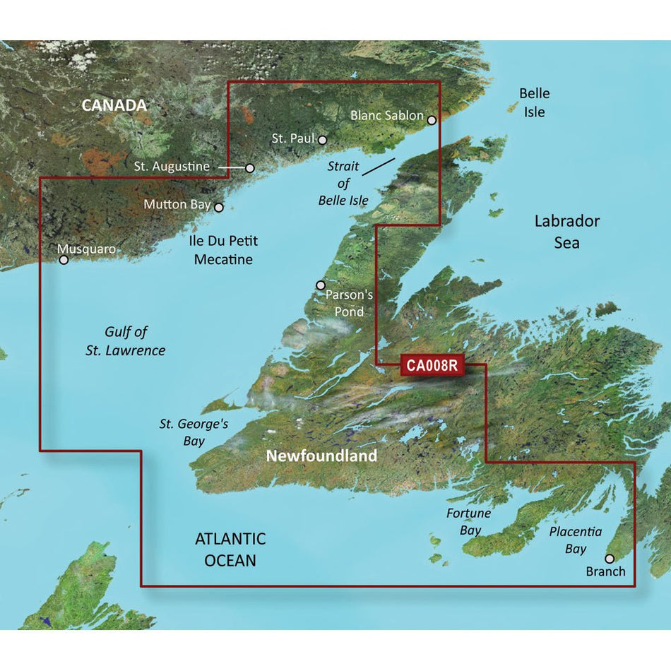 Garmin BlueChart g3 Vision HD - VCA008R - Newfoundland West - microSD/SD - Get Tight Gear