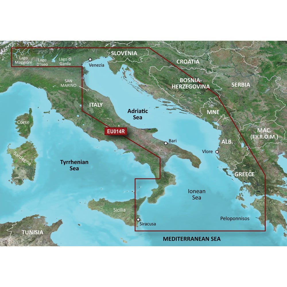 Garmin BlueChart g3 Vision HD - VEU014R - Italy, Adriatic Sea - microSD/SD - Get Tight Gear