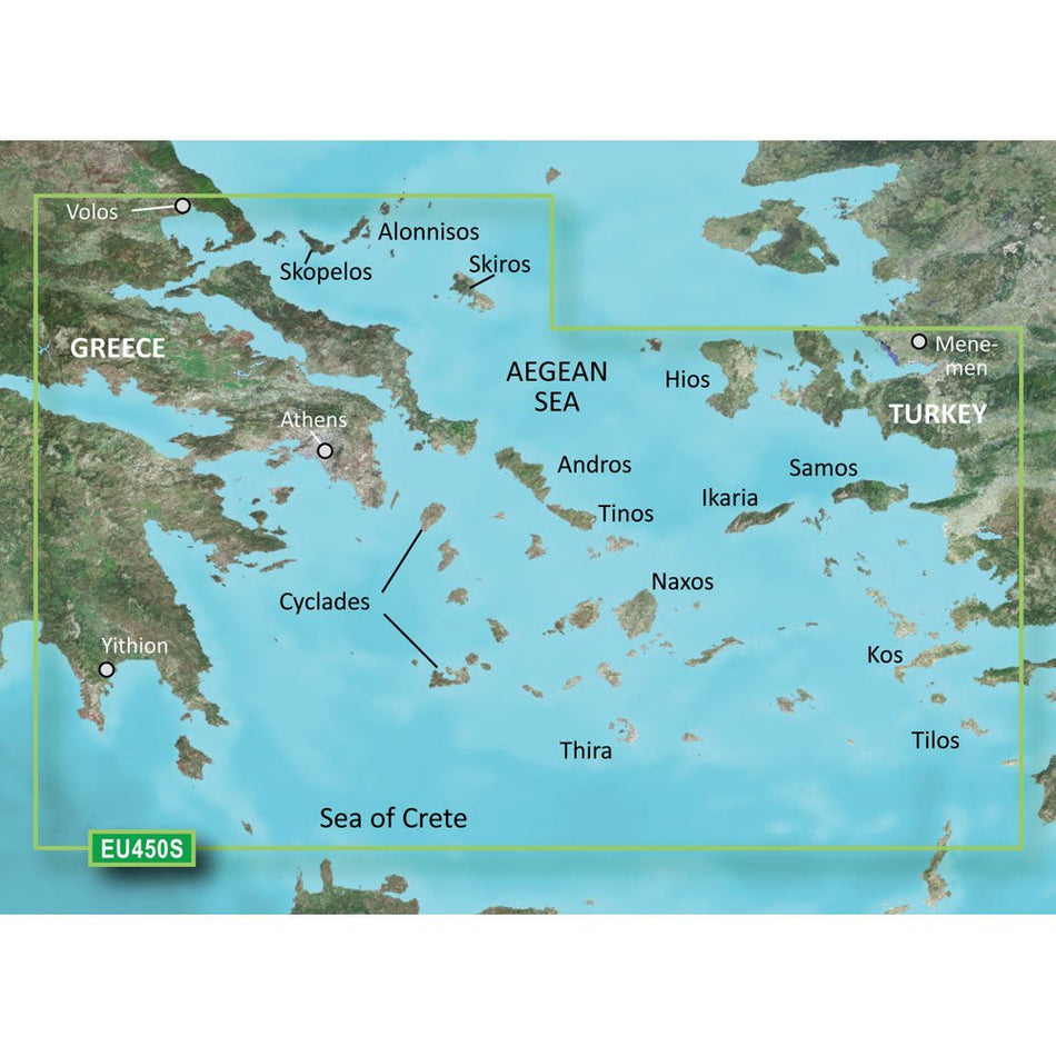 Garmin BlueChart g3 Vision HD - VEU450S - Athens & Cyclades - microSD/SD - Get Tight Gear