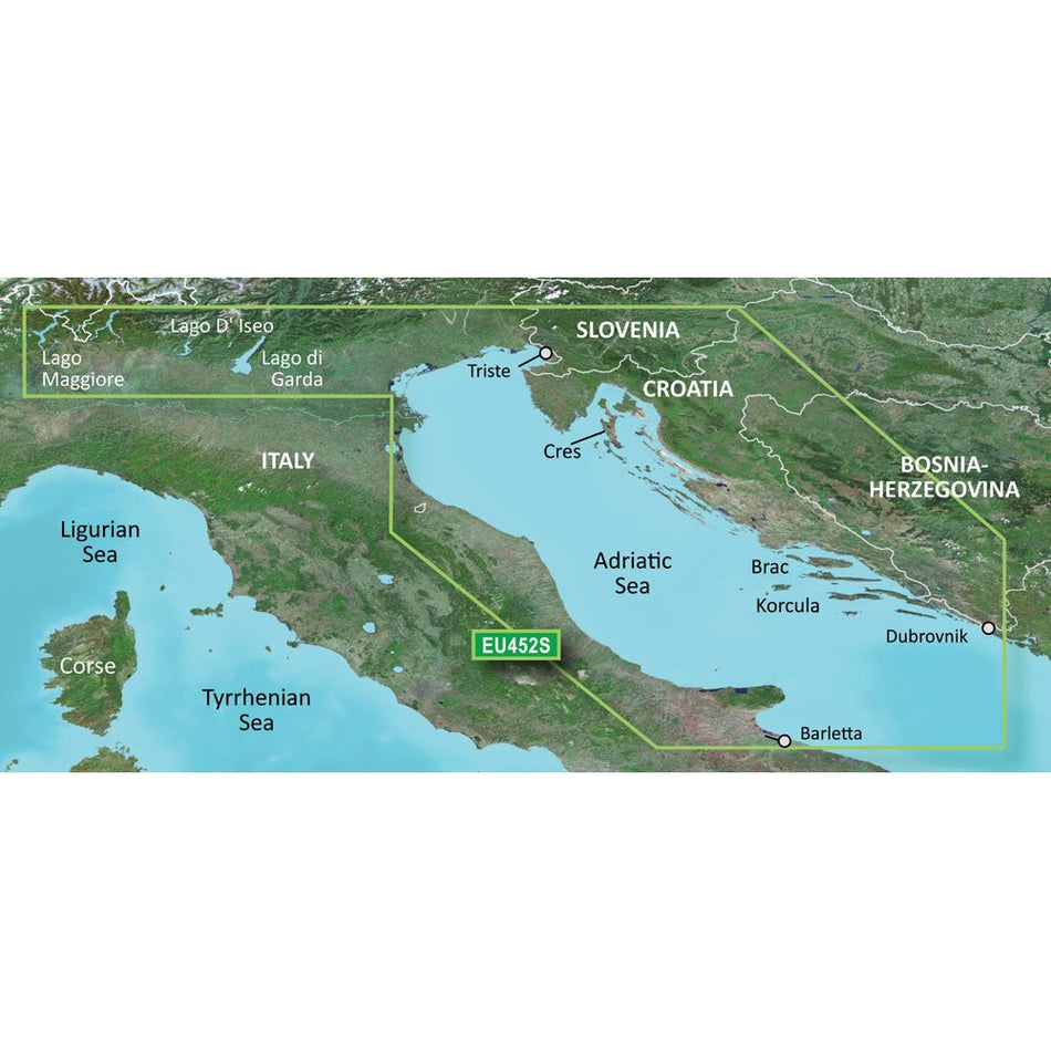 Garmin BlueChart g3 Vision HD - VEU452S - Adriatic Sea, North Coast - microSD/SD - Get Tight Gear