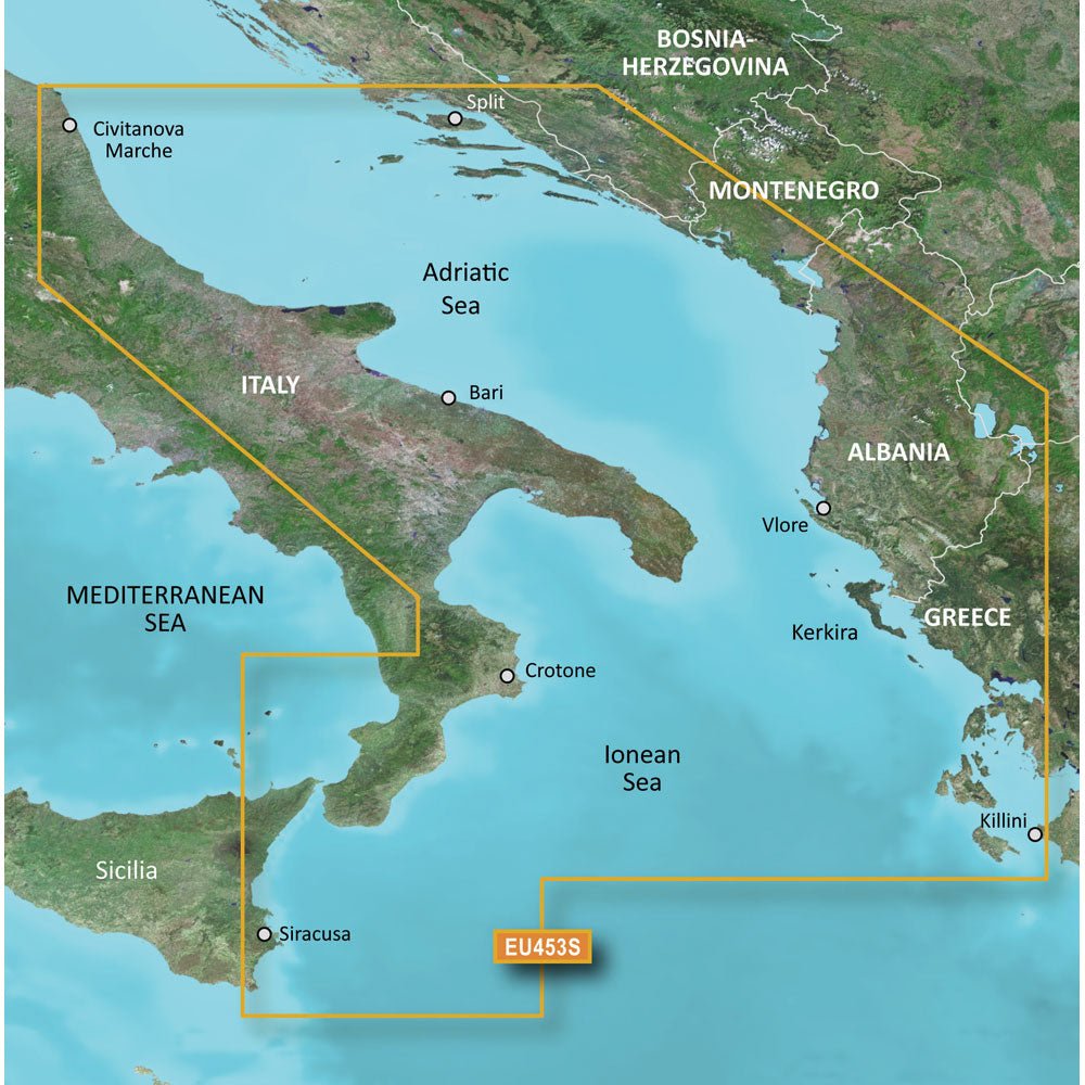 Garmin BlueChart g3 Vision HD - VEU453S - Adriatic Sea, South Coast - microSD/SD - Get Tight Gear