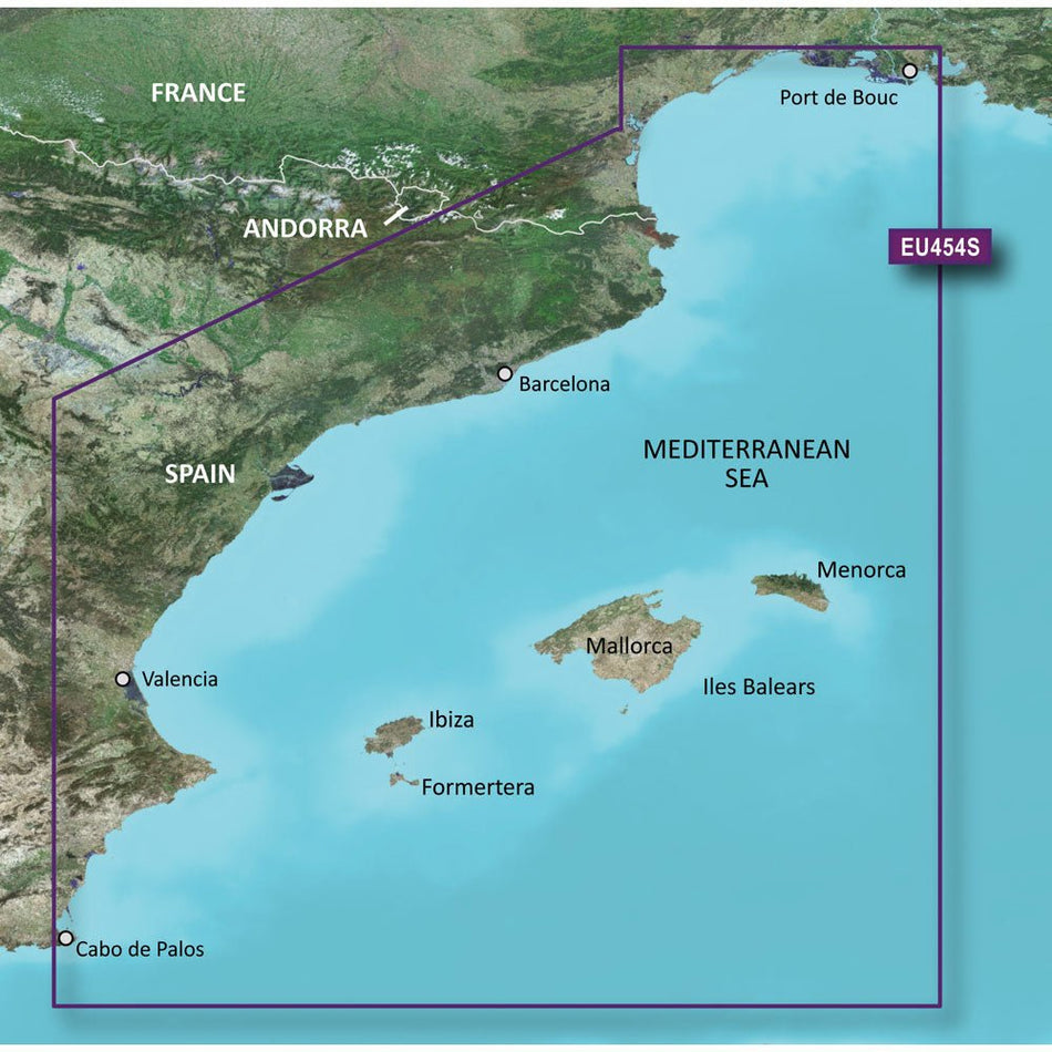 Garmin BlueChart g3 Vision HD - VEU454S - Barcelona & Valencia - microSD/SD - Get Tight Gear