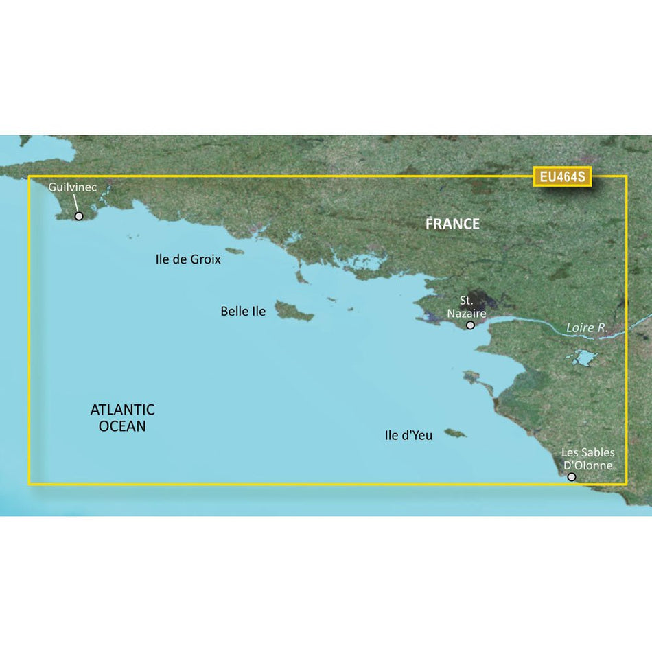 Garmin BlueChart g3 Vision HD - VEU464S - Penmarch to Les Sables d'Olonne - microSD/SD - Get Tight Gear