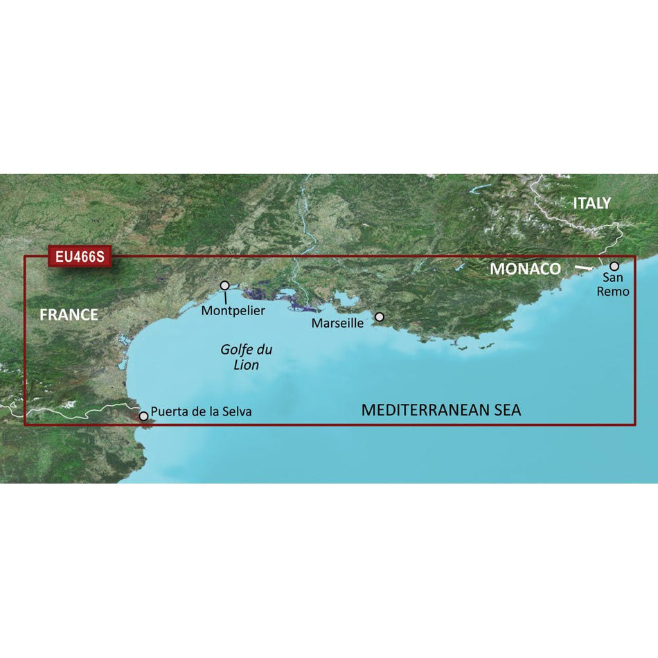 Garmin BlueChart g3 Vision HD - VEU466S - Golfe Du Lion to San Remo - microSD/SD - Get Tight Gear