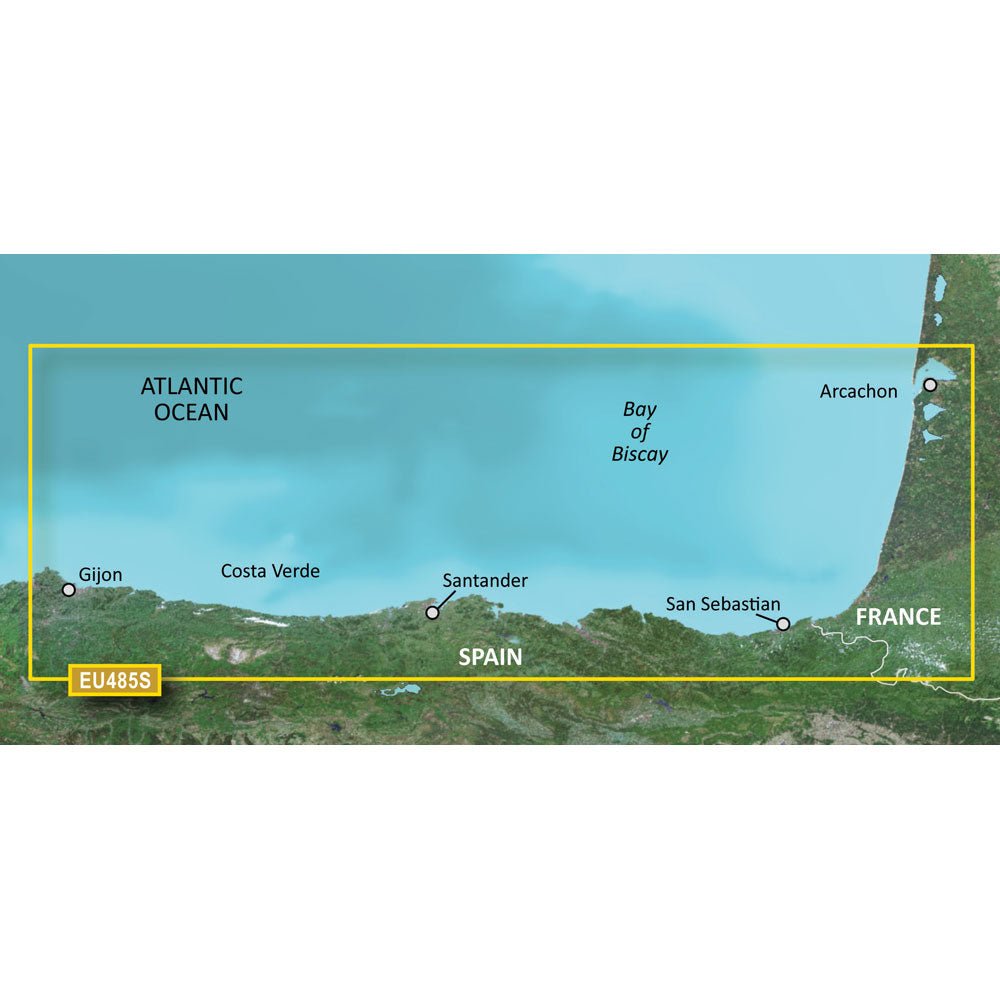 Garmin BlueChart g3 Vision HD - VEU485S - Fuenterrabia to Gijon - microSD/SD - Get Tight Gear