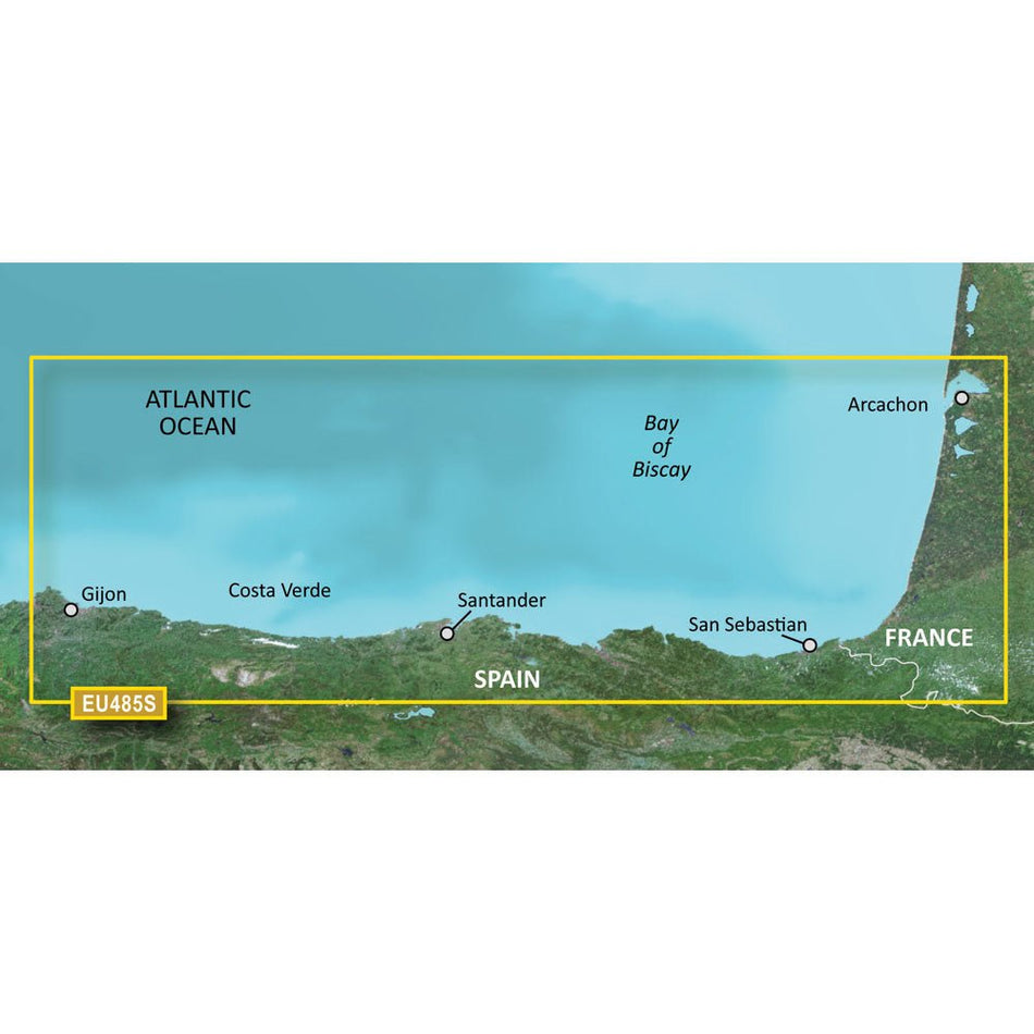 Garmin BlueChart g3 Vision HD - VEU485S - Fuenterrabia to Gijon - microSD/SD - Get Tight Gear