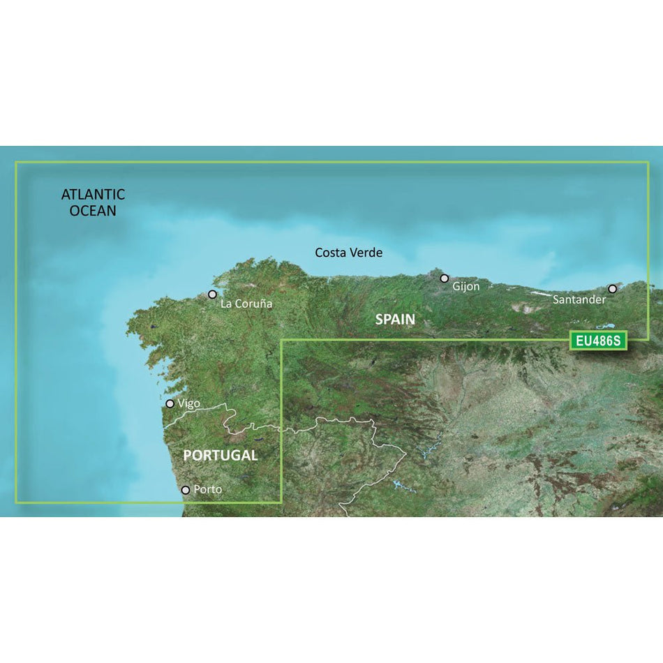 Garmin BlueChart g3 Vision HD - VEU486S - Galicia & Asturias - microSD/SD - Get Tight Gear