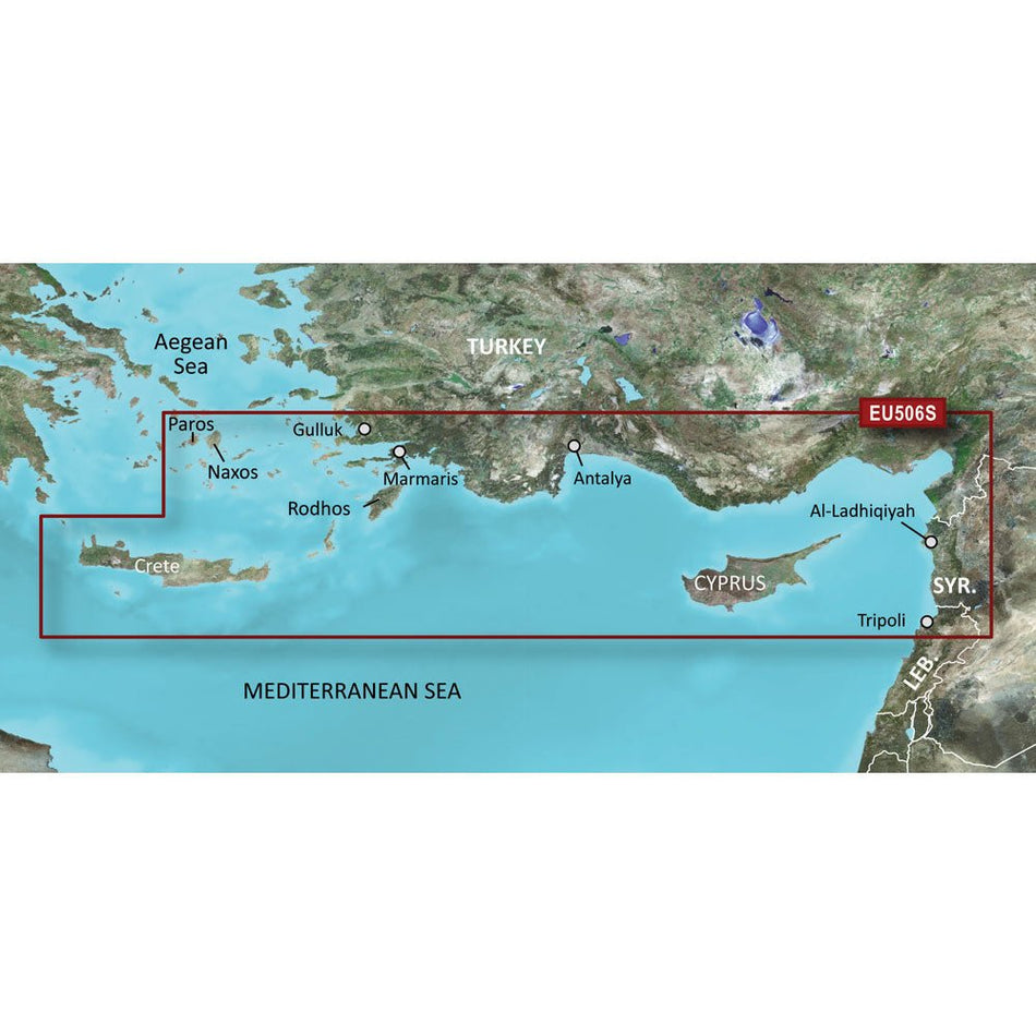 Garmin BlueChart g3 Vision HD - VEU506S - Crete To Cyprus - microSD/SD - Get Tight Gear