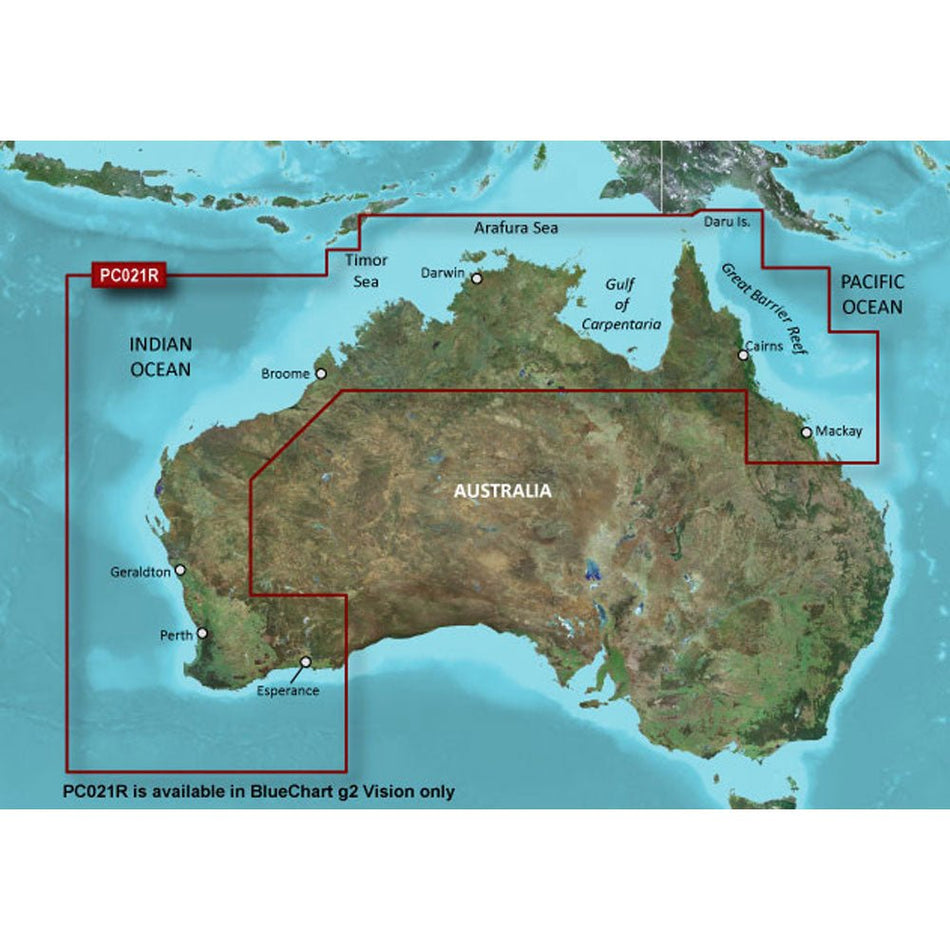 Garmin BlueChart g3 Vision HD - VPC021R - Mackay NW to Esperance - microSD/SD - Get Tight Gear