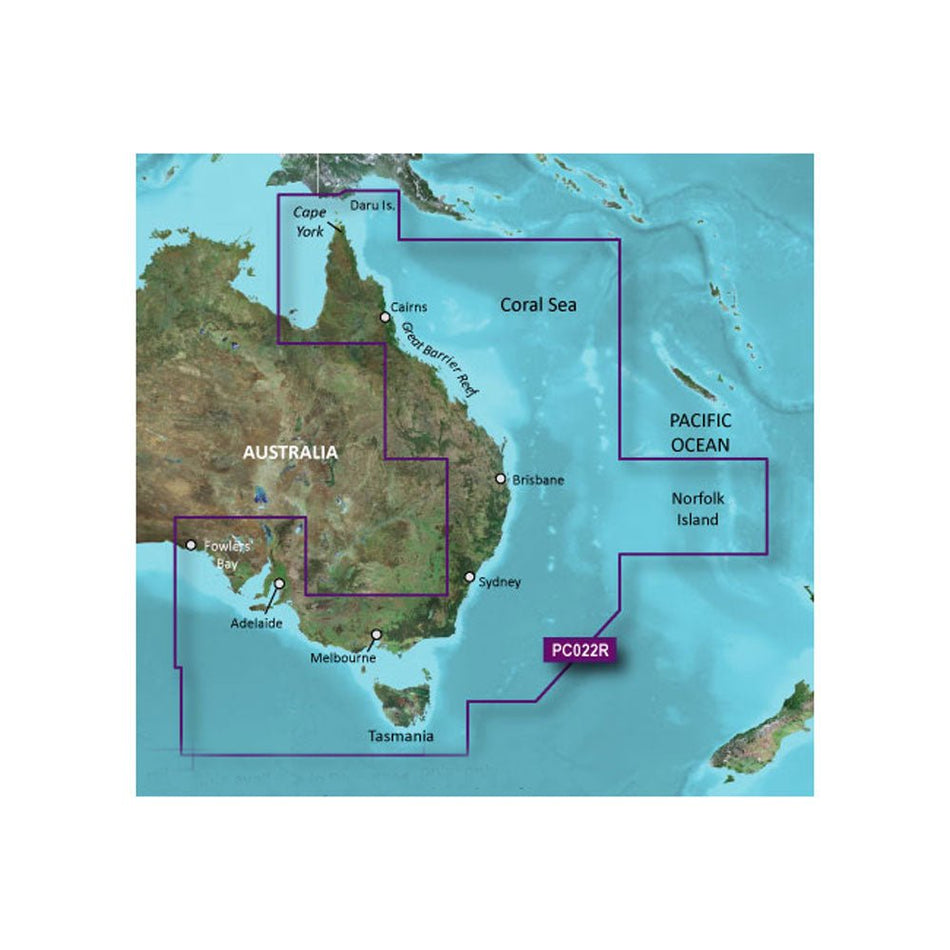 Garmin BlueChart g3 Vision HD - VPC022R - East Coast Australia - microSD/SD - Get Tight Gear